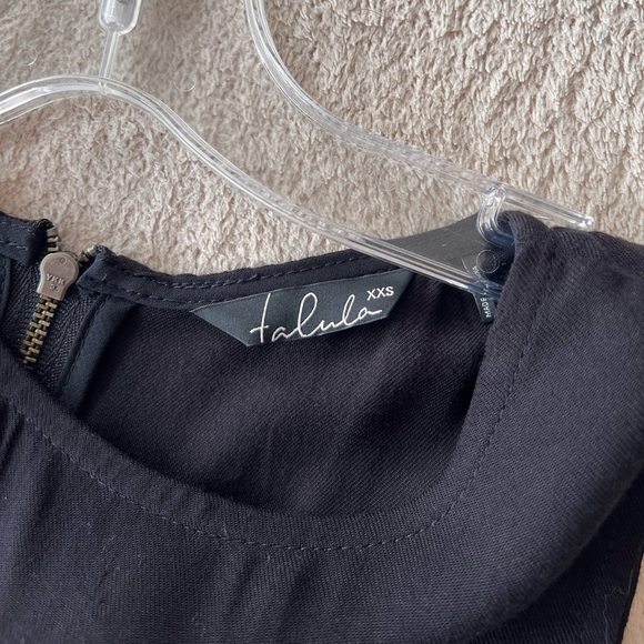 Talula Black Peplum Tank Top XXS - Picture 5 of 10